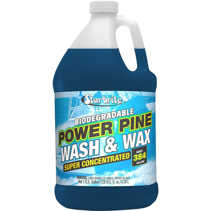 Star brite Power Pine Boat Wash Wax - Concentrated Marine Grade Formula - 1 Gallon [94700] - Houseboatparts.com