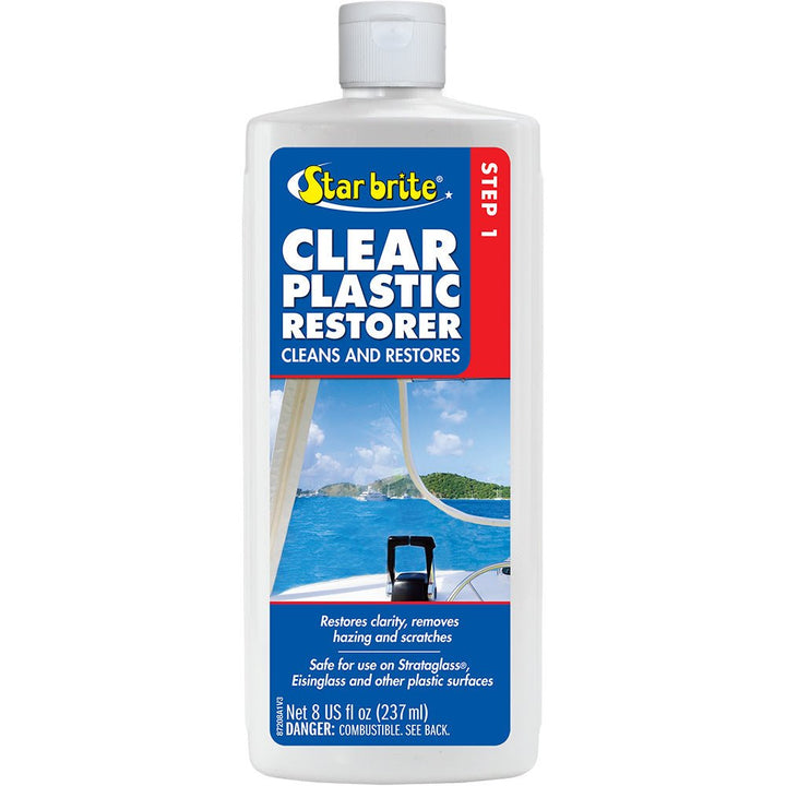 Star brite Clear Plastic Restorer - Step 1 - 8 oz [87208] - Houseboatparts.com