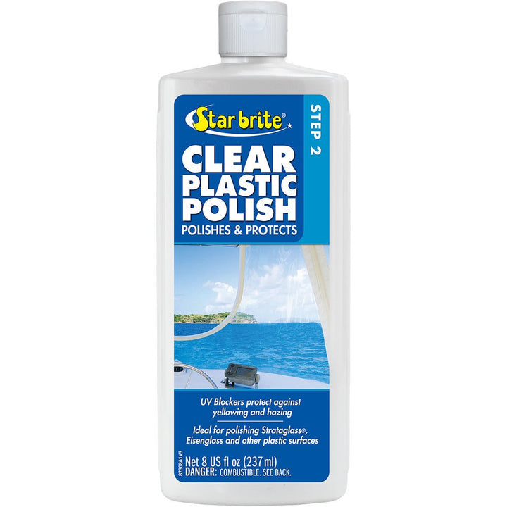 Star brite Clear Plastic Polish - Step 2 - 8 oz [87308] - Houseboatparts.com