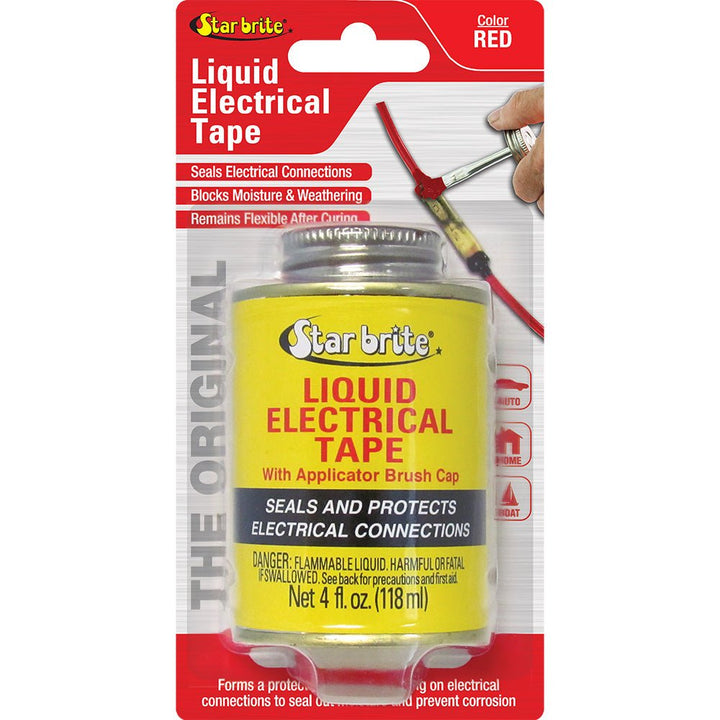 Star brite Liquid Electrical Tape - Red - 4 oz [84105] - Houseboatparts.com
