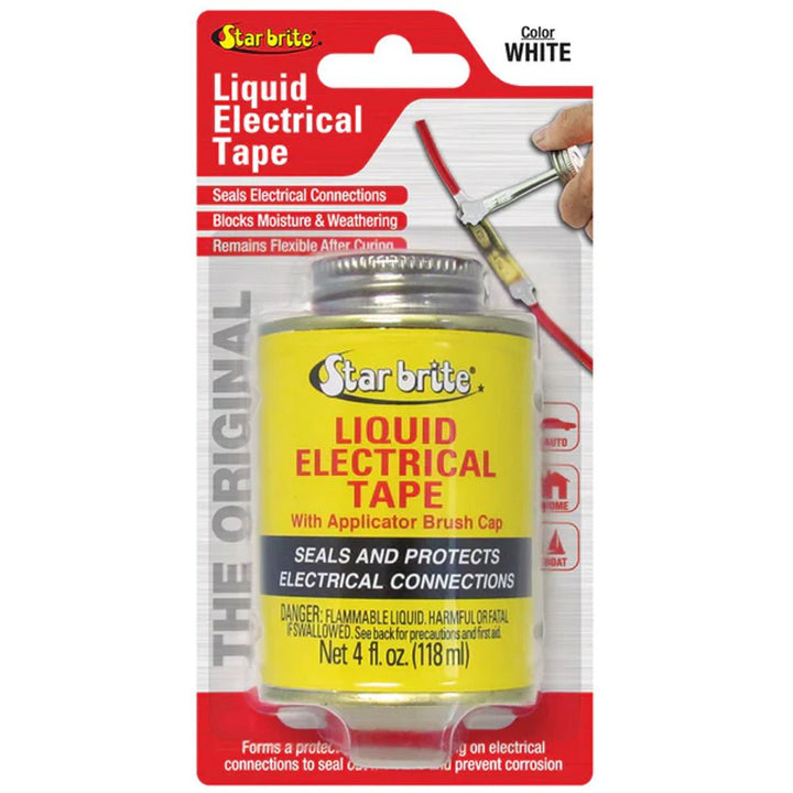 Star brite Liquid Electrical Tape - White - 4 oz [84107] - Houseboatparts.com