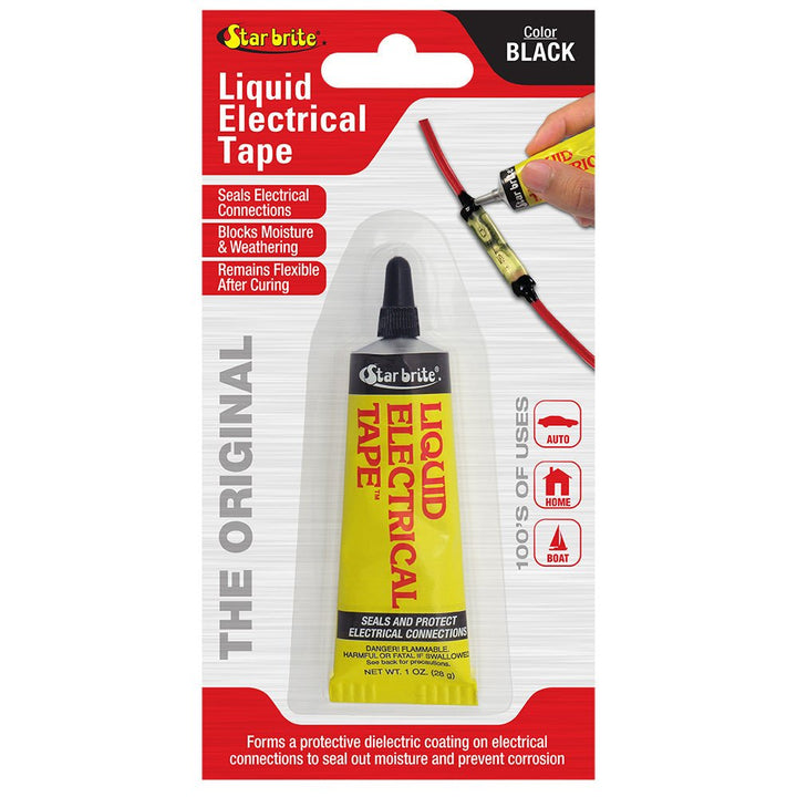 Star brite Liquid Electrical Tape - Black - 1 oz [84154] - Houseboatparts.com