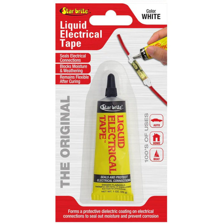 Star brite Liquid Electrical Tape - White - 1 oz [84157] - Houseboatparts.com