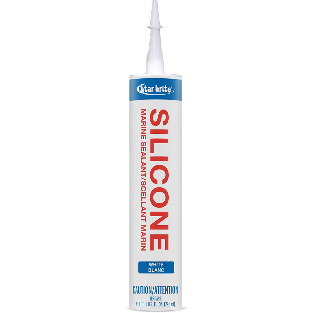 Star brite Marine Silicone Sealant - White - 10.3 oz [82121] - Houseboatparts.com