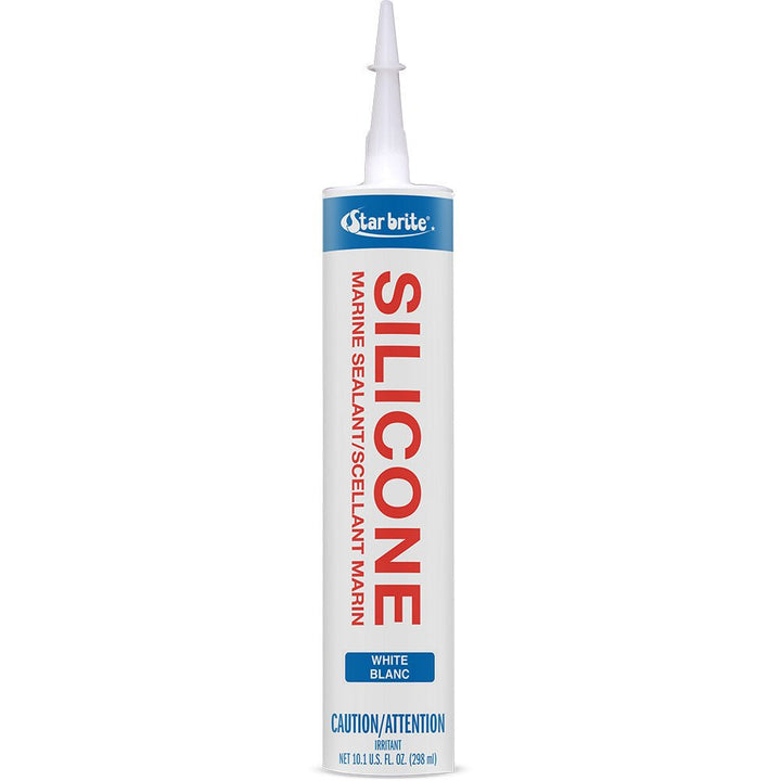 Star brite Marine Silicone Sealant - White - 10.3 oz [82121] - Houseboatparts.com