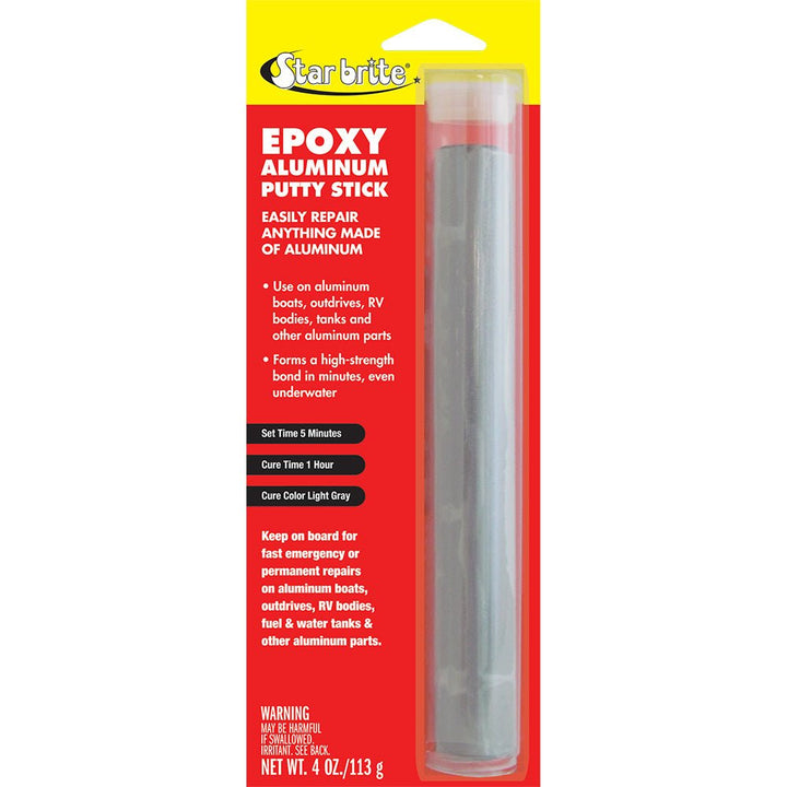 Star brite Epoxy Aluminum Putty Stick - 4 oz [87004] - Houseboatparts.com