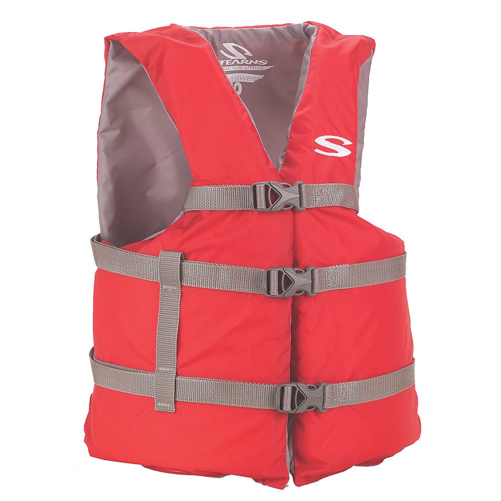 Stearns Adult Classic Red PFD Life Vest - Universal [2158948] - Houseboatparts.com