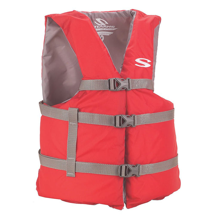 Stearns Adult Classic Red PFD Life Vest - Universal [2158948] - Houseboatparts.com