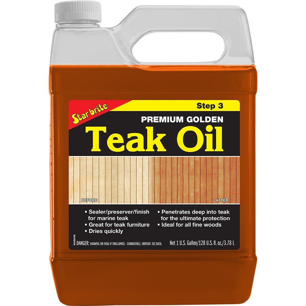 Star brite Premium Golden Teak Oil - 1 Gallon [85100] - Houseboatparts.com
