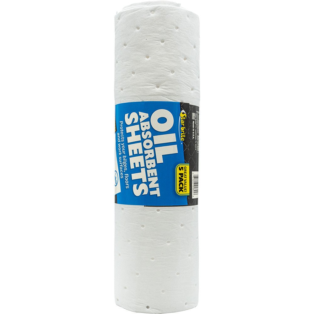 Star brite High - Efficiency Oil Absorbent Sheets *5 - Pack [91845] - Houseboatparts.com