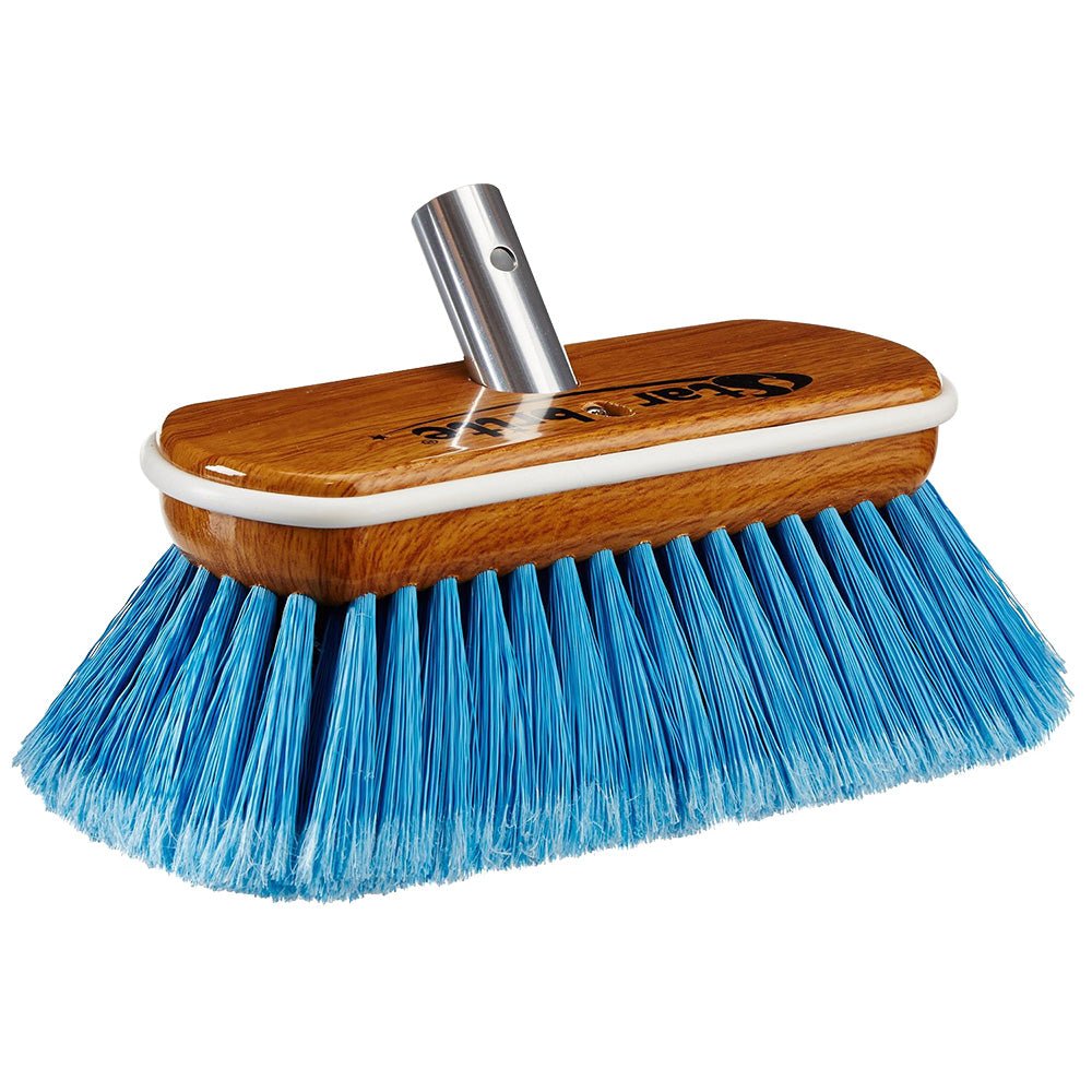 Star brite Premium Medium Blue Bristle 8" Synthetic Wood Block Brush [40171] - Houseboatparts.com
