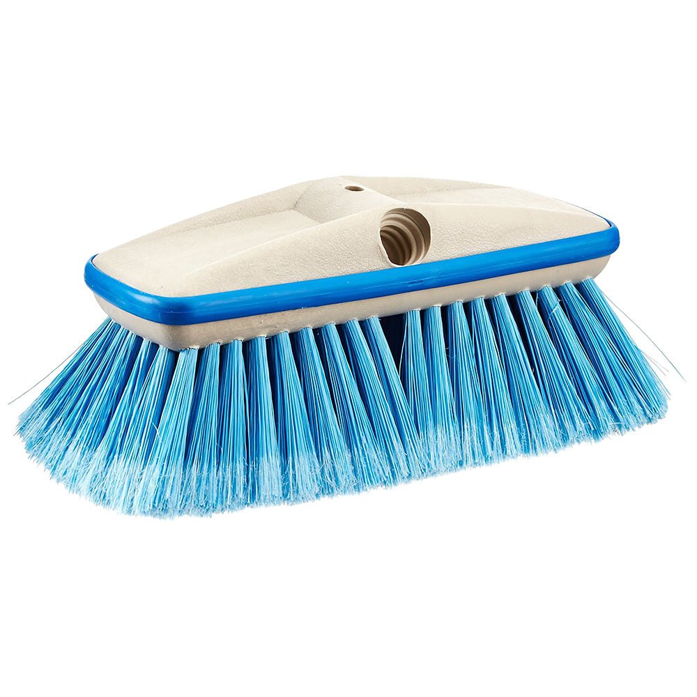 Star brite Deluxe Medium Blue Wash 8" Brush Head w/Bumper - Dual Connections [40162] - Houseboatparts.com