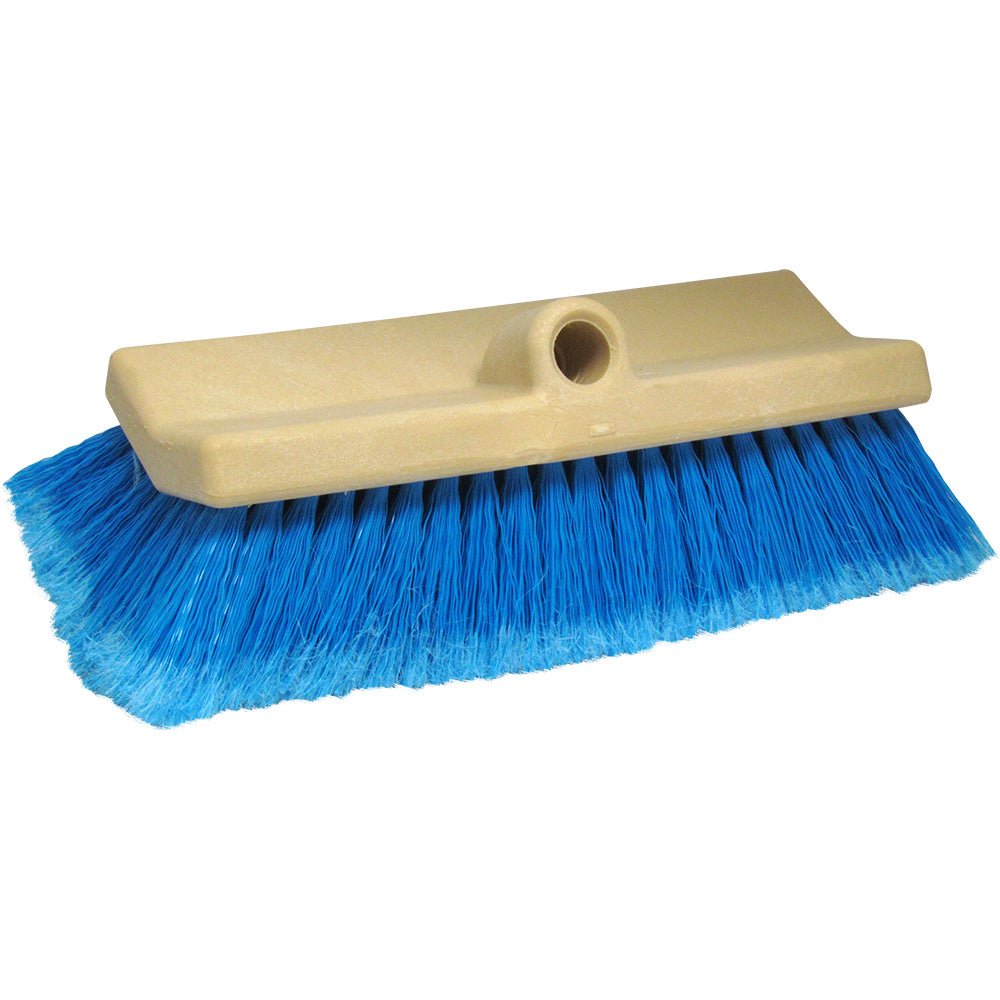 Star brite 10" Bi - Level Boat Brush - Medium Blue Bristles [40015] - Houseboatparts.com