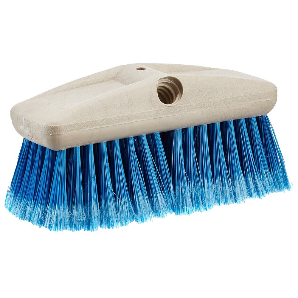 Star brite 8" Medium Bristle Wash Brush - Extend - A - Brush Compatible - Blue, Medium [40011] - Houseboatparts.com