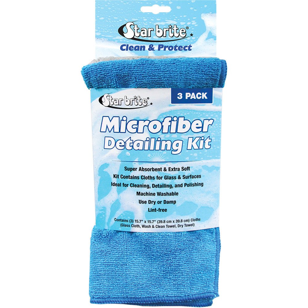 Star brite Microfiber Detailing Kit - Ultimate Cleaning Solution *3 - Pack [40079] - Houseboatparts.com