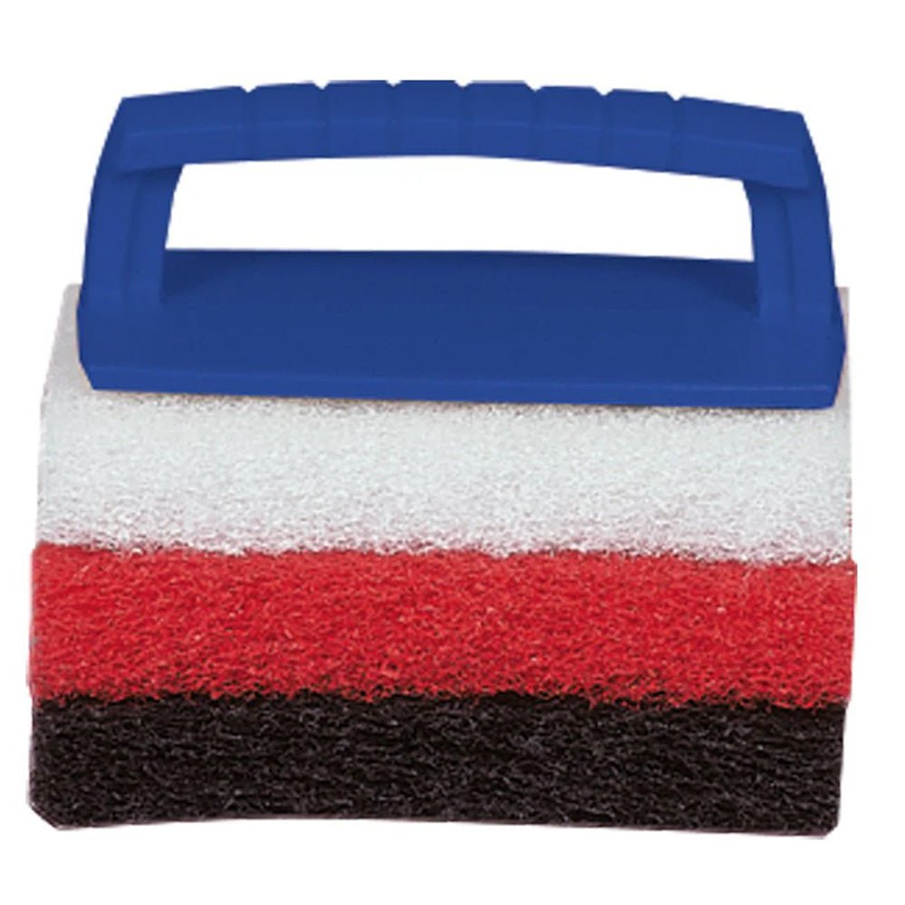 Star brite Multi - Texture Scrub Pad Kit w/Interchangeable Handle - 3 Pads [40023] - Houseboatparts.com