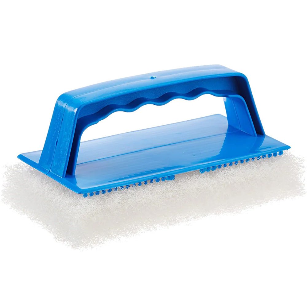 Star brite Fine White Scrub Pad w/Interchangeable Handle [40129] - Houseboatparts.com