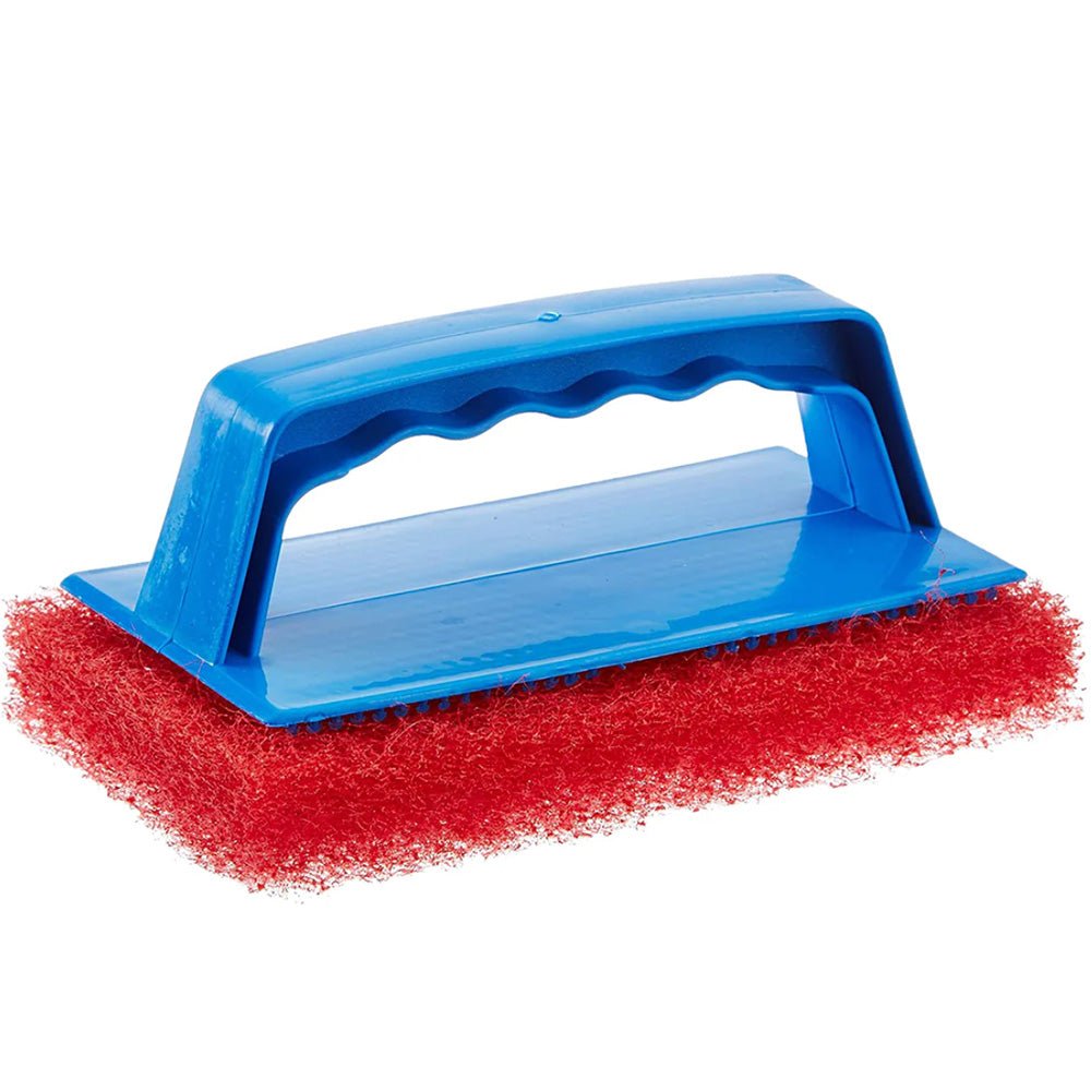 Star brite Medium Red Scrub Pad w/Interchangeable Handle [40130] - Houseboatparts.com