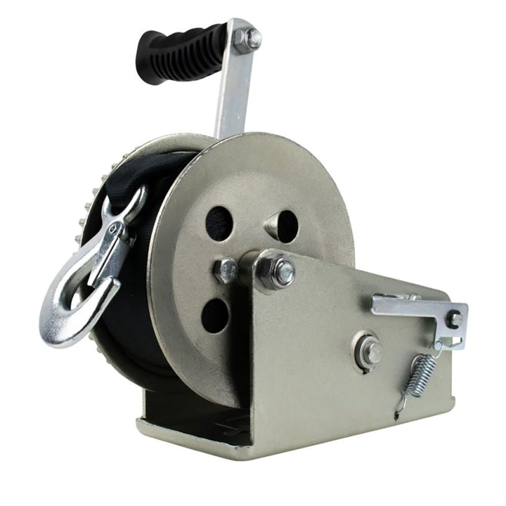 Powerwinch Utility Series Winch 2,000lb, 2 Speed, 8" Crank Arm - Zinc [21500 - W - 2000 - 8 - Z - R] - Houseboatparts.com