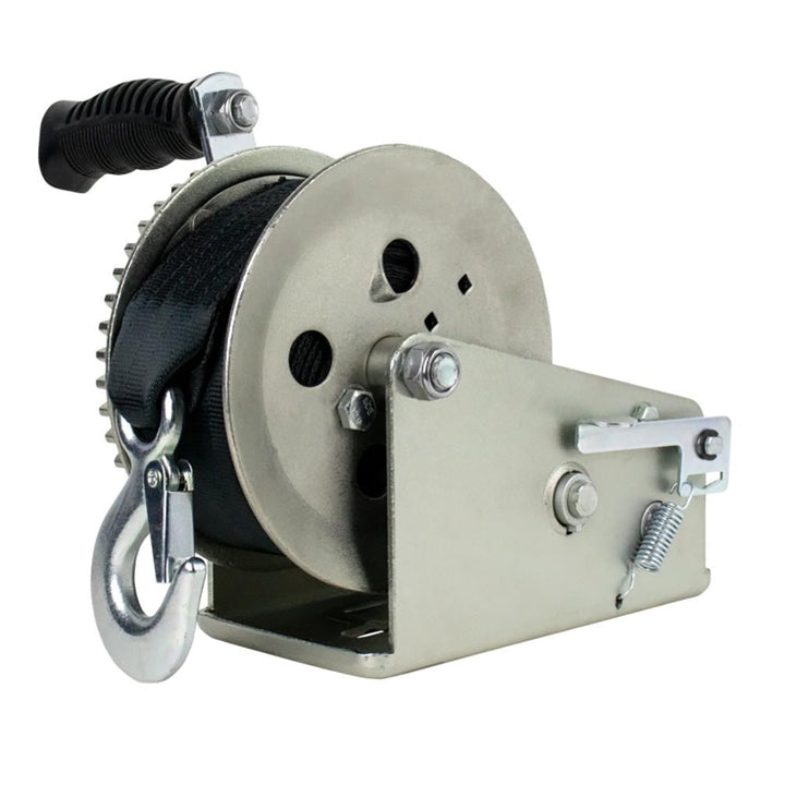 Powerwinch Utility Series Winch 1,800lb, 2 Speed, 6" Crank Arm - Zinc [21500 - W - 1800 - 6 - Z - R] - Houseboatparts.com