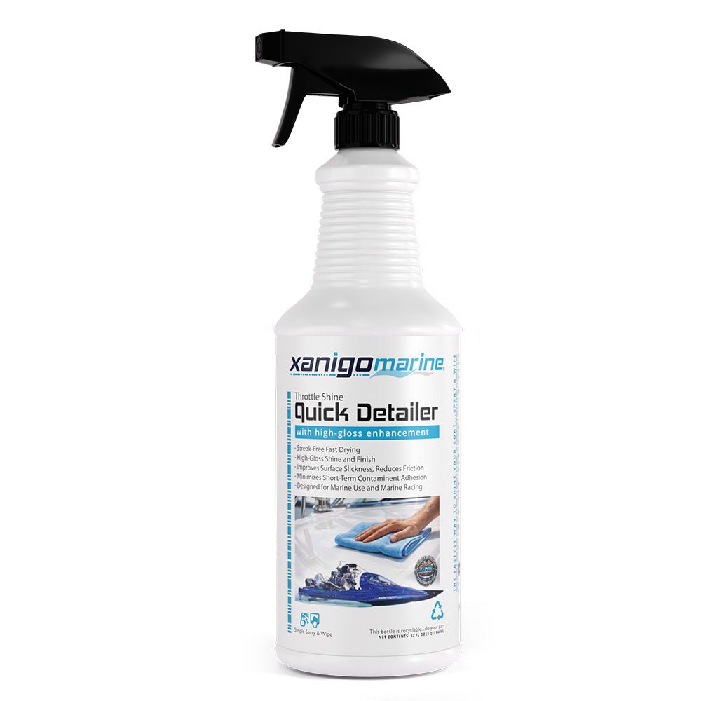 Xanigo Marine Throttle Shine Marine Quick Detailer - 32oz [XMQD32] - Houseboatparts.com