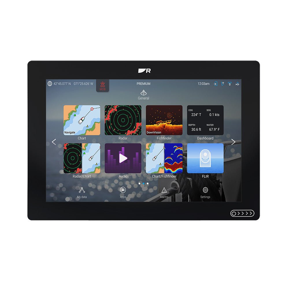 Raymarine Axiom 2 RV 12" Chartplotter/Fishfinder w/RealVision 3D Sonar Lighthouse North America Chart - No Transducer [E70725 - 00 - 102] - Houseboatparts.com