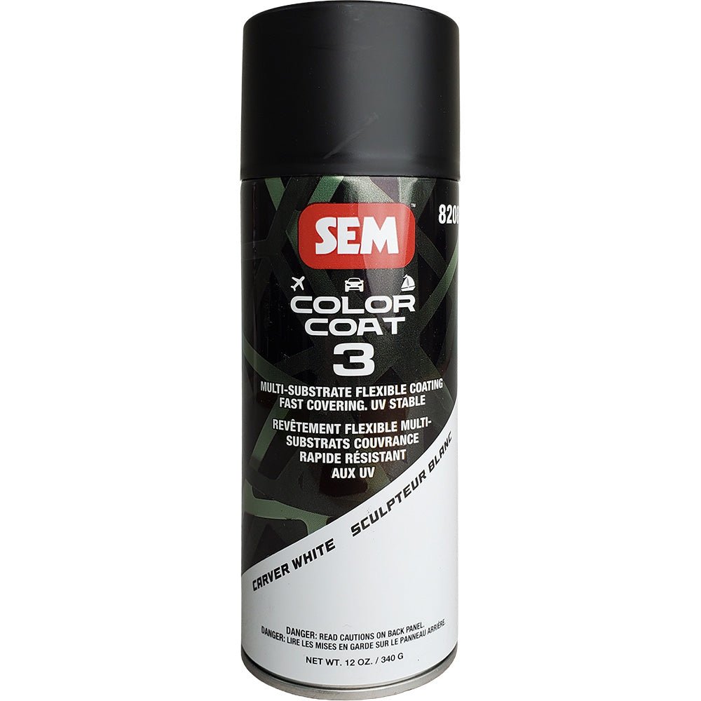 SEM Color Coat 3 - Carver White - 12 oz [82083] - Houseboatparts.com