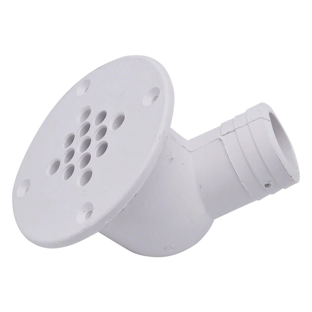 T - M Marine 90 - Degree Cockpit Scupper Drain - White [CSD - 92 - DP] - Houseboatparts.com