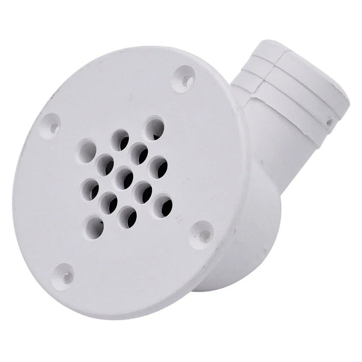 T - M Marine 90 - Degree Cockpit Scupper Drain - White [CSD - 92 - DP] - Houseboatparts.com