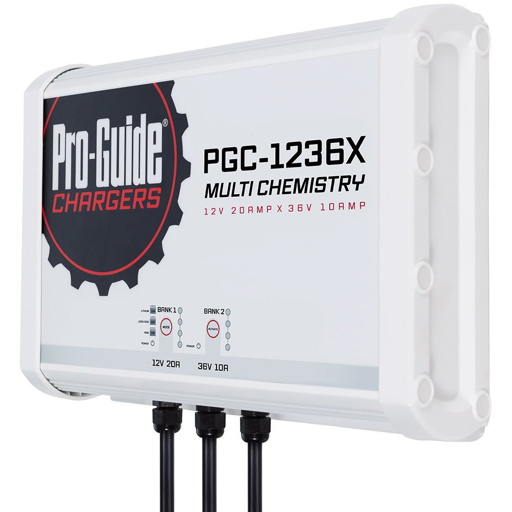 Pro - Guide 2 Bank On - Board Battery Charger - (1) 12V / (1) 36V - 30 - Amp [PGC - 1236X] - Houseboatparts.com