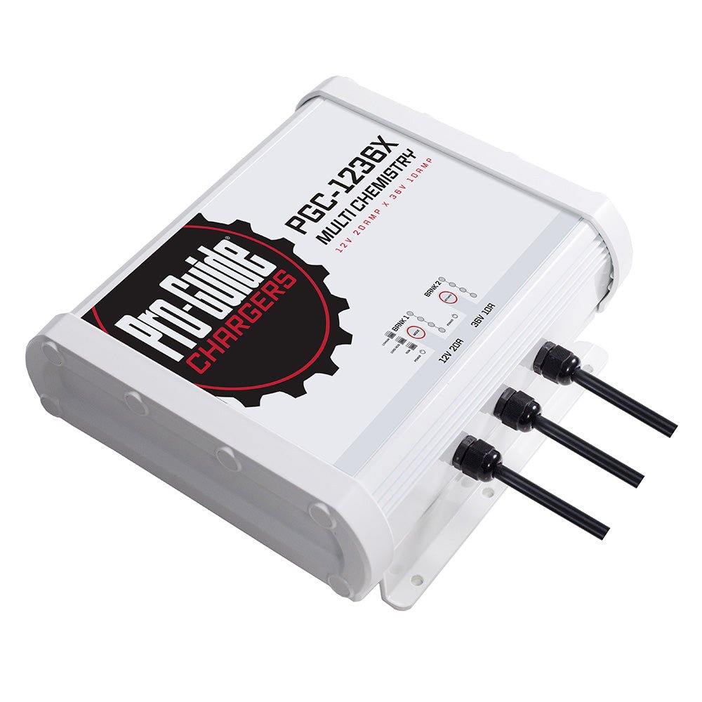 Pro - Guide 2 Bank On - Board Battery Charger - (1) 12V / (1) 36V - 30 - Amp [PGC - 1236X] - Houseboatparts.com