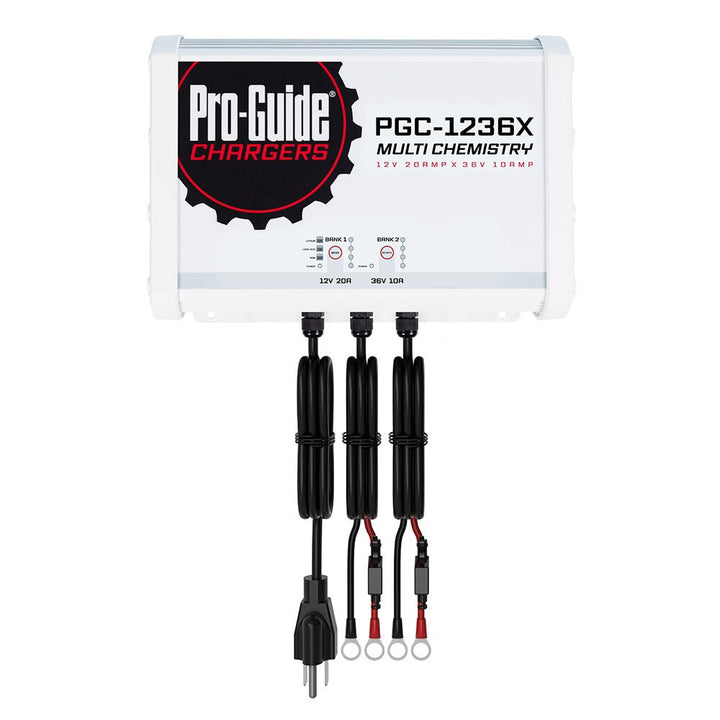 Pro - Guide 2 Bank On - Board Battery Charger - (1) 12V / (1) 36V - 30 - Amp [PGC - 1236X] - Houseboatparts.com