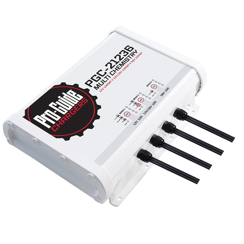 Pro - Guide 3 Bank On - Board Battery Charger - (1) 12V / (1) 12/16V / (1) 36V - 30 - Amp [PGC - 21236] - Houseboatparts.com