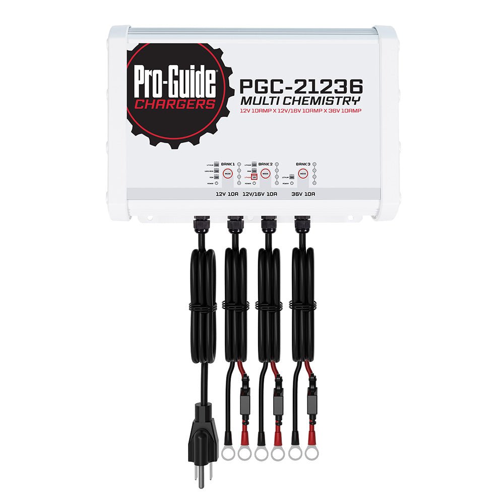 Pro - Guide 3 Bank On - Board Battery Charger - (1) 12V / (1) 12/16V / (1) 36V - 30 - Amp [PGC - 21236] - Houseboatparts.com