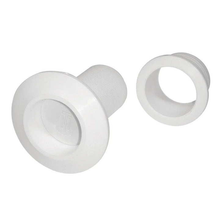 T - H Marine Recessed Flapper Scupper Drains - White [RFS - 2 - DP] - Houseboatparts.com