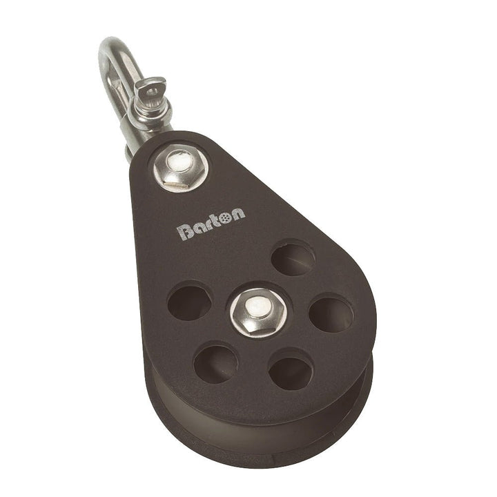 Barton Plain Bearing Pulley Block Single Swivel - Size 6, 64mm [N06130] - Houseboatparts.com