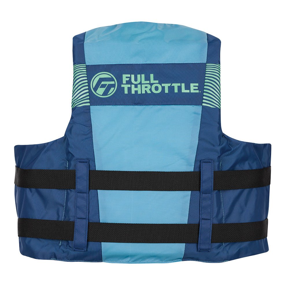 Full Throttle Nylon Life Jacket - Youth - Blue/Black [112200 - 500 - 002 - 26] - Houseboatparts.com