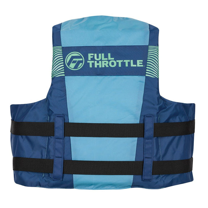 Full Throttle Nylon Life Jacket - Youth - Blue/Black [112200 - 500 - 002 - 26] - Houseboatparts.com