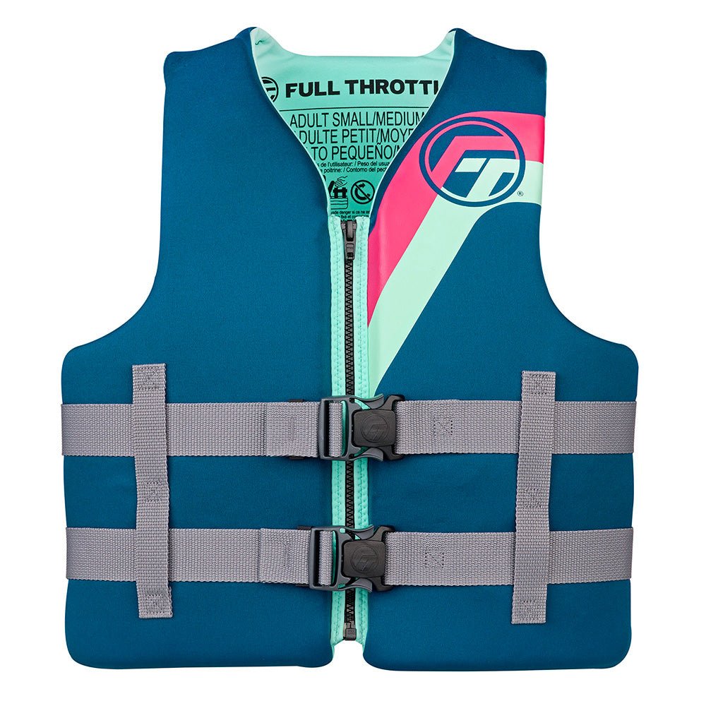 Full Throttle Adult Rapid - Dry Life Jacket - L/XL - Aqua [142100 - 505 - 050 - 27] - Houseboatparts.com