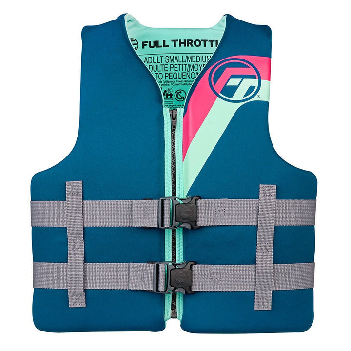 Full Throttle Adult Rapid - Dry Life Jacket - L/XL - Aqua [142100 - 505 - 050 - 27] - Houseboatparts.com