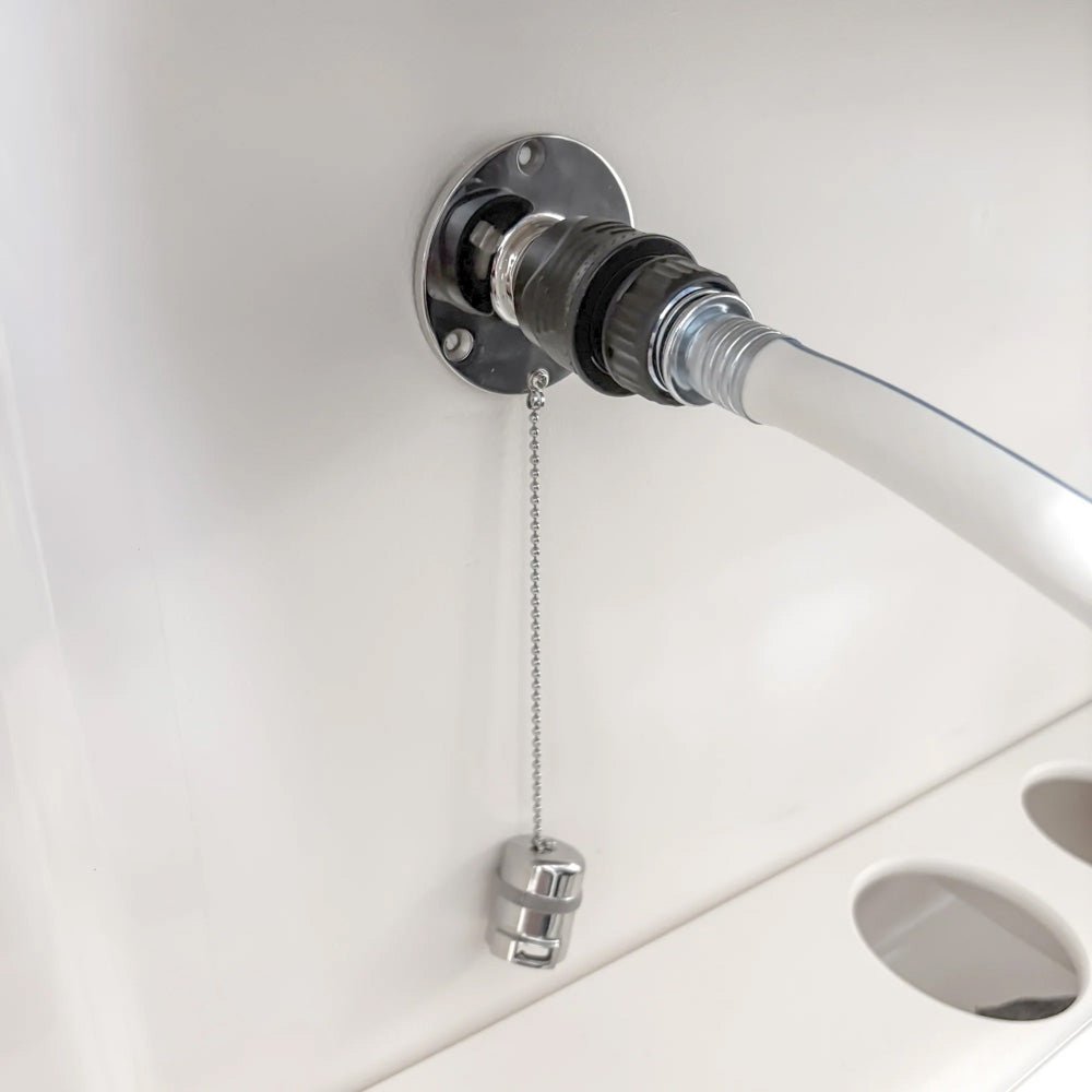 Flushmaster Quick Connect Water Fitting 1/2" Barb [SM - QCWFSS12] - Houseboatparts.com