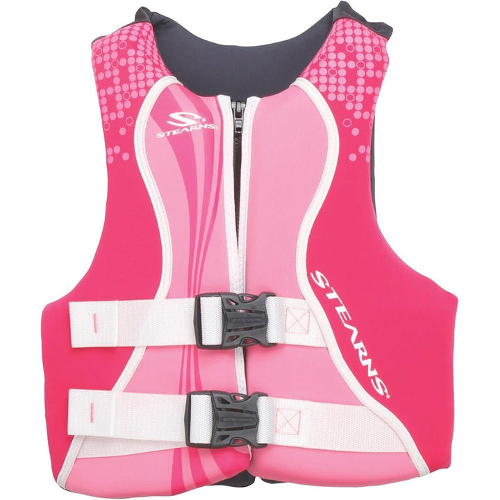 Stearns Youth Hydroprene Life Vest - Type III - Pink/Hot Pink - 50 - 90lbs [2000036923] - Houseboatparts.com