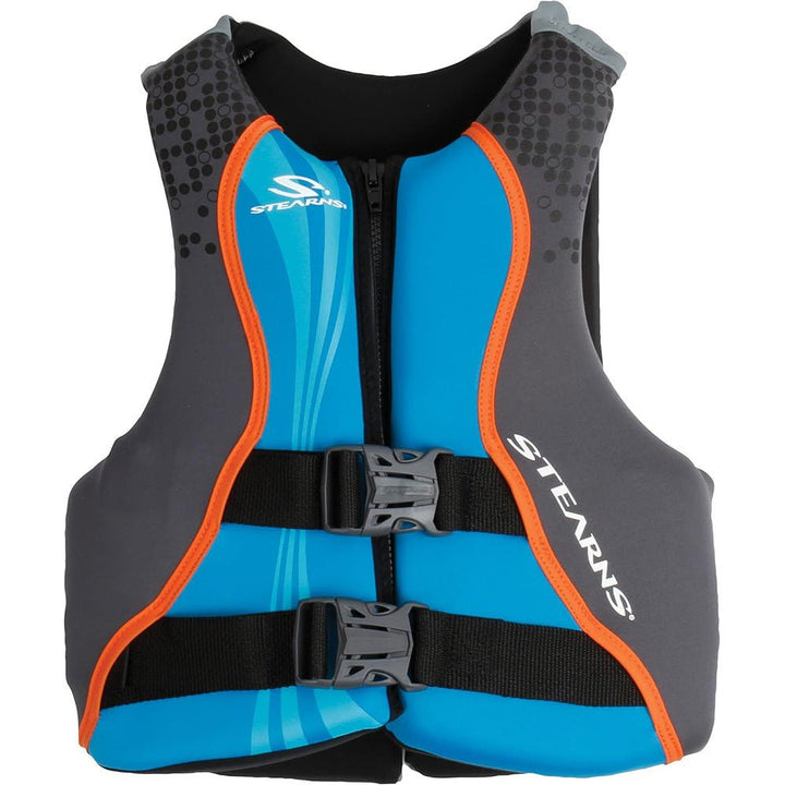 Stearns Youth Hydroprene Life Vest - Type III - Blue/Grey - 50 - 90lbs [2000037953] - Houseboatparts.com