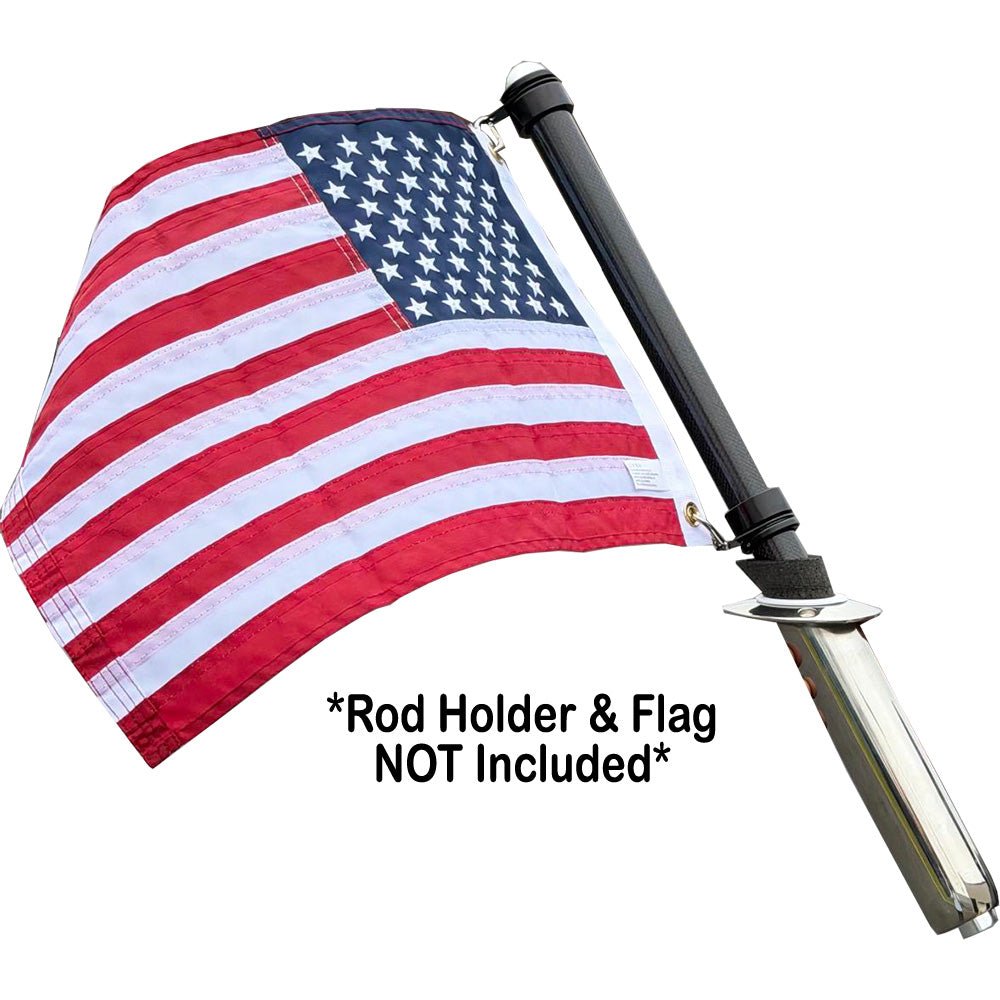 TACO Carbon Fiber Flag Pole w/J - Lock System - 26" [FP - 0125 - CF24] - Houseboatparts.com