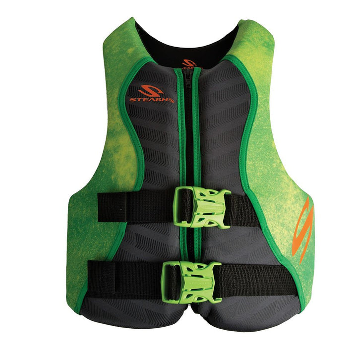 Stearns Youth Hydroprene Life Vest - Type III - Green - 50 - 90lbs [2000037956] - Houseboatparts.com