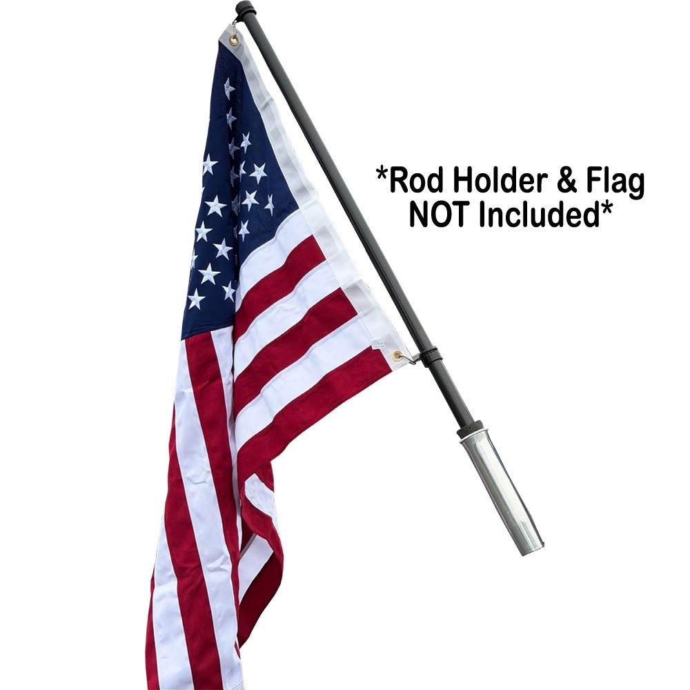TACO Carbon Fiber Flag Pole w/J - Lock System - 54" [FP - 0125 - CF54] - Houseboatparts.com