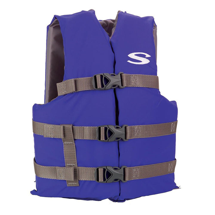 Stearns Adult Life Vest USCG Approved Type III PFD - Blue - Standard Fit [2158937] - Houseboatparts.com