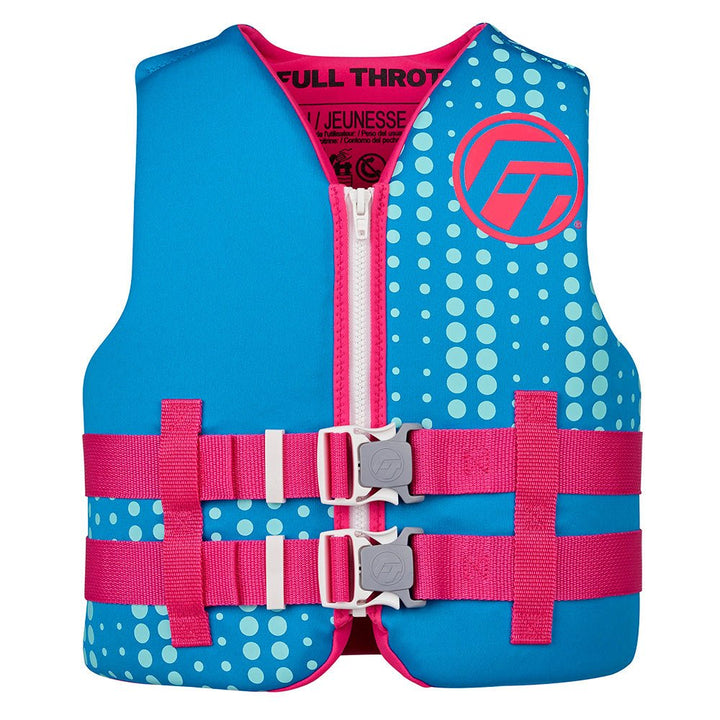 Full Throttle Youth Rapid - Dry Life Jacket - Aqua [142100 - 505 - 002 - 27] - Houseboatparts.com