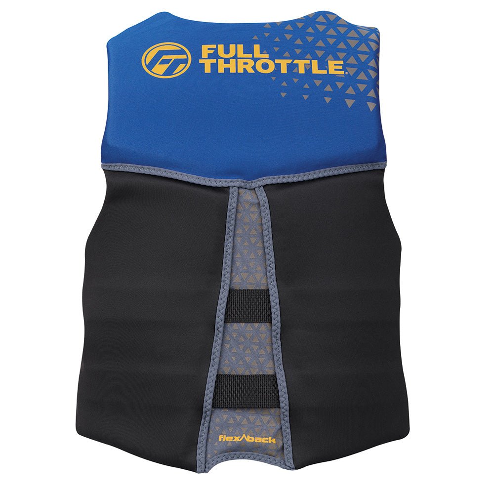 Full Throttle Men's Rapid - Dry Flex - Back Life Jacket - XL - Blue/Black [142500 - 500 - 050 - 26] - Houseboatparts.com