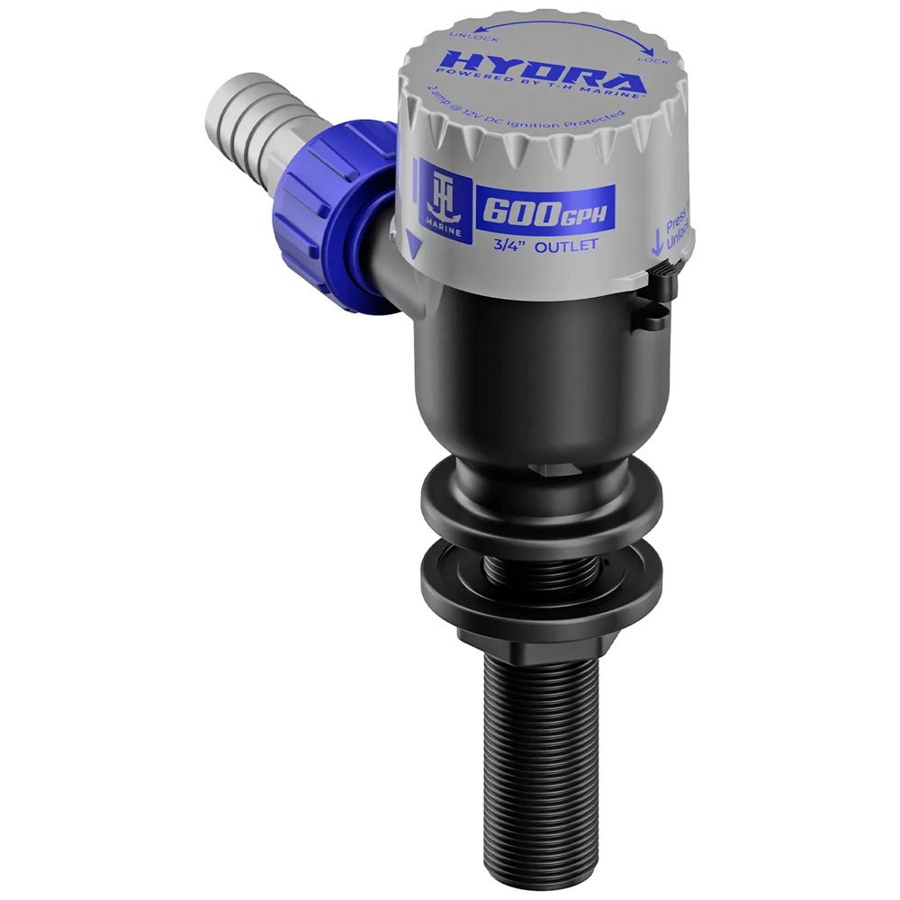 T - H Marine HYDRA Livewell Pump - 600 GPH - 12V - Long Nozzle [PMP - LWL6 - DP] - Houseboatparts.com